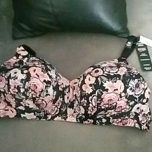 Torrid floral skull bra 44B